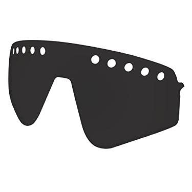 Imagem de Predrox Lentes de reposição Sutro Lite Sweep ventiladas pretas escuras para óculos de sol Oakley OO9465 polarizadas