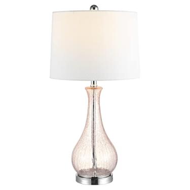 Imagem de Safavieh Iluminação Collection Finnley Light Blush Crackle 71 cm Quarto Sala de estar Casa Escritório Mesa Mesa Abajur Mesa (Lâmpada LED incluída)