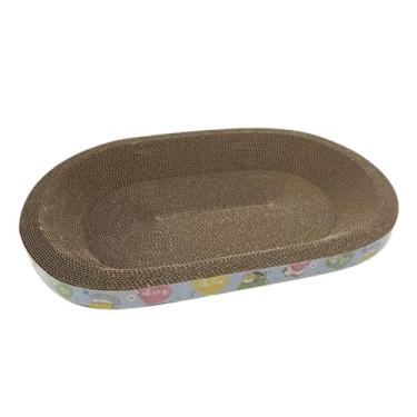 Imagem de Ioensy Cama de papelão para arranhar gatos, brinquedo interativo, descanso para jogos,...