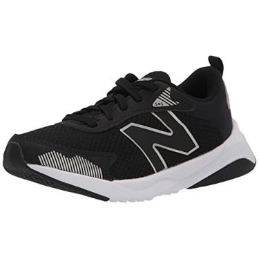 Imagem de New Balance Tênis masculino DynaSoft 545 - Criança grande, Preto/branco/prata metálico, 18