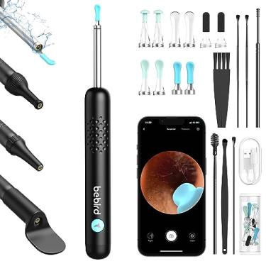Imagem de Ferramenta de Remoção de Cera de Ouvido BEBIRD - Removedor de Cera de Ouvido Atualizado R1 com Câmera 1080P, Kits Inteligentes de Remoção Visual de Cera de Ouvido com 7 Peças, 6 Luzes LED, 5 Tipos de Pontas de Substituição