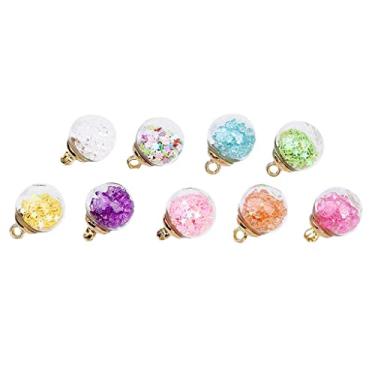 Imagem de Luzhengyang Bola de vidro transparente com pérola estrela e glitter feito à mão