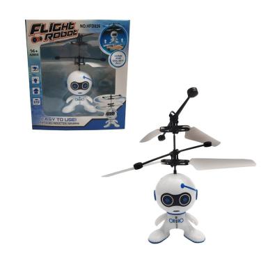 Imagem de Brinquedo Infantil Mini Robô Voador Divertido Voa De Verdade