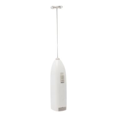 Imagem de LYOR - Mini Mixer Misturador Elétrico para Bebidas - Inox e Plástico Branco - Eficiente e Compacto para Batidas e Misturas Rápidas
