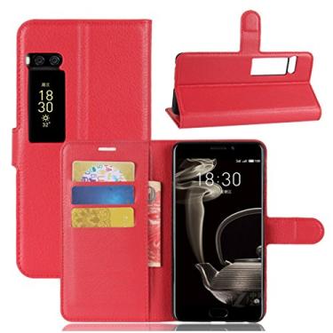Imagem de Capa Meizu Pro7 Plus – Capa carteira de couro PU Manyip para MEIZU Pro7 Plus, capa de proteção de telefone estilo empresarial, capa com [compartimentos para dinheiro e cartão]