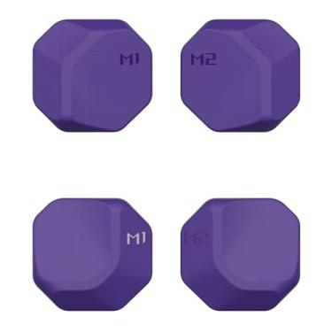 Imagem de Skull & Co. Conjunto de aprimoramento de botão traseiro, kit de proteção de botão de melhoria para ROG Ally X - roxo galáctico, 4 peças