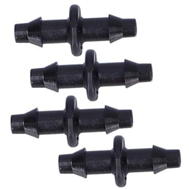 Imagem de Kit de acessórios de irrigação com 100 conectores farpados, peças de sistema de gotejamento de tubulação para gramado de jardim, conector de 2 vias 4/7, encaixe de conector de irrigação por