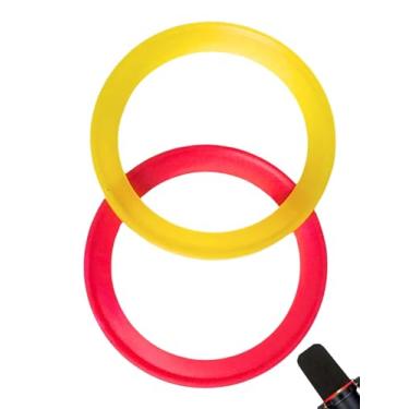 Imagem de Anel de retenção para para-brisas Shuer SM7B, vedação de filtro pop RK345B, ABS brilhante decorativo (vermelho grito)