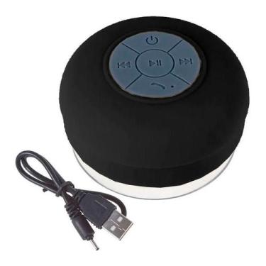 Imagem de Mini Caixa De Som À Prova D'Água Bluetooth Usb Preto - Booglee