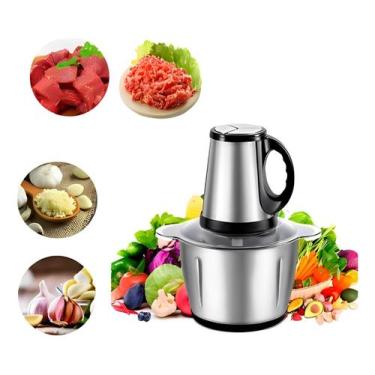 Imagem de Moedor De Carne E Legumes Tigela 3l 220w Inox Elétrico - ZEM, 220V