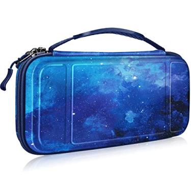 Imagem de Fintie Capa de transporte para Nintendo Switch – [à prova de choque] Capa protetora rígida portátil bolsa de viagem com 10 compartimentos para cartões, bolso interno para console Nintendo Switch Joy-C
