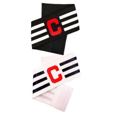 Imagem de Braçadeira Faixa de Capitão Tricolor 2 Unidades - Estilo Boleiro