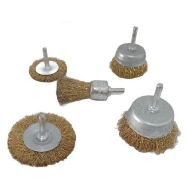 Imagem de Escova de Aço para Esmerilhadeira 5 peças - Idea