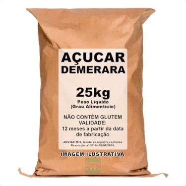Imagem de Açúcar Demerara 25kg 100% Natural Premium Saco Granel