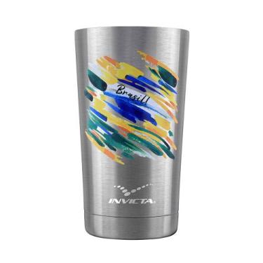 Imagem de Copo Térmico 500ml Edição Especial Brasil Inox- Invicta