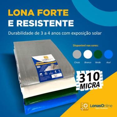 Imagem de Lona Polietileno 5x2 Com Ilhós 300 Micras Grossa Reforçada Multiuso Im