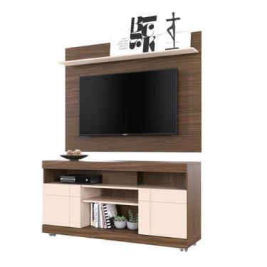 Imagem de Rack Bancada Yara + Painel Maia TV de até 47 Polegas com Prateleira No