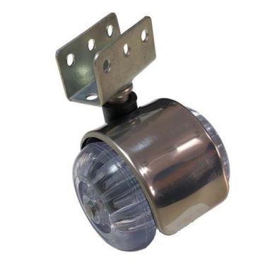 Imagem de (8pçs) Rodizio Inox Cromo Roda Gel Silicone Chapa Em U 19mm - SQUADRON