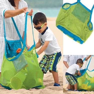 Imagem de Sacola Bolsa Praia Rede Viagem Drenante Infantil - Cores - Geral, Azul