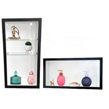 Imagem de Kit 2 Nichos Para Banheiro - Vertical e Horizontal - de Porcelanato Bo