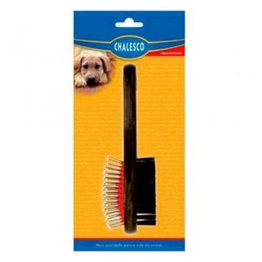 Imagem de Escova pequena dupla face pinus 70193 - CHALESCO
