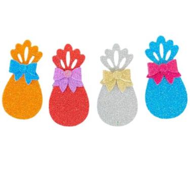 Imagem de Apliques Ovo de Páscoa EVA Conjunto Colorido Decoração Celebração Fest