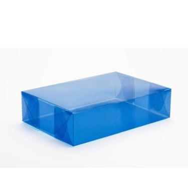 Imagem de Kit 50 caixinhas de acetato azul para artesanato - Ame