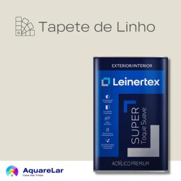 Imagem de Super Acrílica Leinertex Toque Suave Acetinado 18L, TAPETE DE LINHO