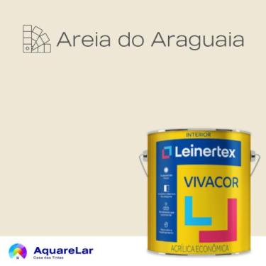 Imagem de Vivacor Acrílica Leinertex Fosco 3,6L, AREIA DO ARAGUAIA, 3,6L