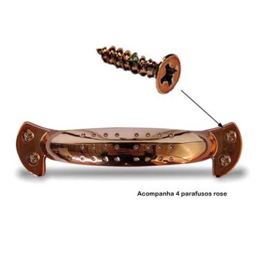 Imagem de Puxador Alça Criativa Rose 4 Furos Comprimento 142mm DZ 28 - Criativa 