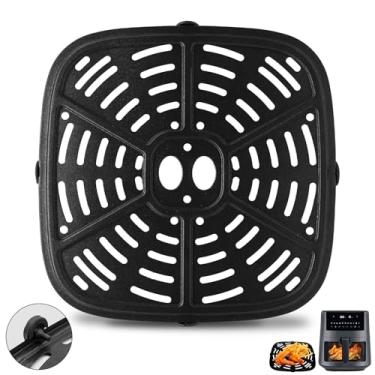Imagem de GWBSXM Frigideira a ar para fritadeira de ar Holstein Housewares 7,6 QT Digital Air Fryer, 9,25 × 9,63 cm peças de reposição para fritadeira placa de grelha acessórios bandeja rack