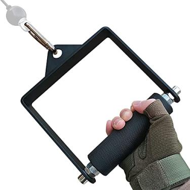 Imagem de MARSAFIT Fitness 4cm LAT Pulldown Attachments D Handle Cable Attachment, Single D-Handle, Support up to 1000 lbs, Tricep Press Down Bar Cable attachments for Gym (Dia: 1.57 Inch)
