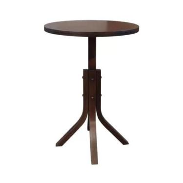 Imagem de Mesa Bistrô 70 cm - em Madeira Tauari - Tommy Design - Meyer, Castanho