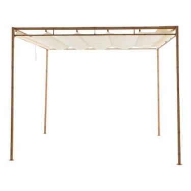 Imagem de Pergolado De Aço Bamboo 230x289x275cm Cobertura Retrátil - Naterial, B