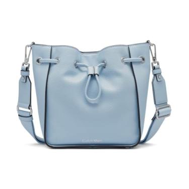 Imagem de Calvin Klein Bolsa tiracolo Holt com cordão, Azul empoeirado, One Size