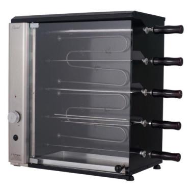 Imagem de Churrasqueira Elétrica de Bancada Vertical Titan Stand 5 Espetos Girat