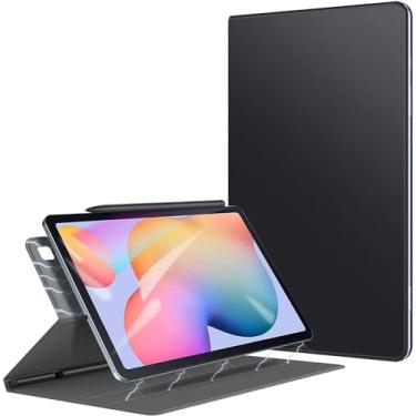 Imagem de ZtotopCase - Capa para Samsung Galaxy Tab S6 Lite 10,4 polegadas 2022/2020, traseira magnética inteligente ultrafina com suporte de lápis embutido, para SM-P610N/P613N/P615N/P619N, preta