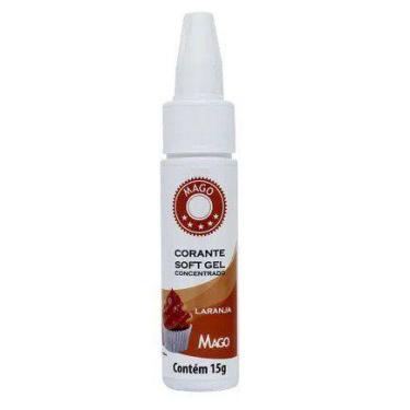Imagem de Corante SoftGel - Laranja - 15g - Mago