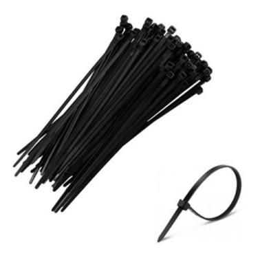 Imagem de Kit com 10 Pacotes de Presilha 283x4,80 mm preta F7028UVPR100 ( Pacote