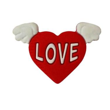 Imagem de Kit 50 Peças aplique Emborrachado Coração Love - RAE