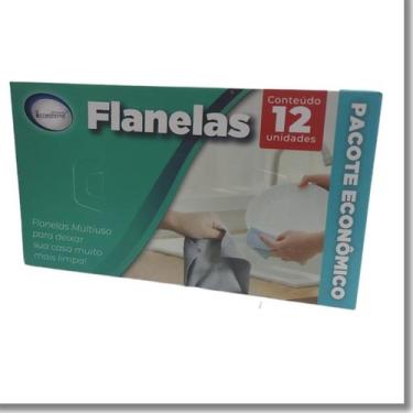 Imagem de 12 Unidades Flanelas Multiuso 20X20cm Pano Microfibras Macio - Interpo