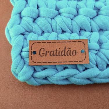 Imagem de Gratidão Etiqueta Prontas Personalizadas em Couro - Etiquetas Mimo