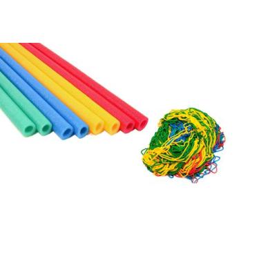 Imagem de Kit Rede de Proteção e Isotubo para Cama Elástica 3,05m 3,10m - My Equ