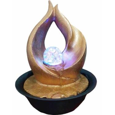 Imagem de Fonte De Água Decorativa Mesa Cascata Relaxante Iluminada - Althea Art