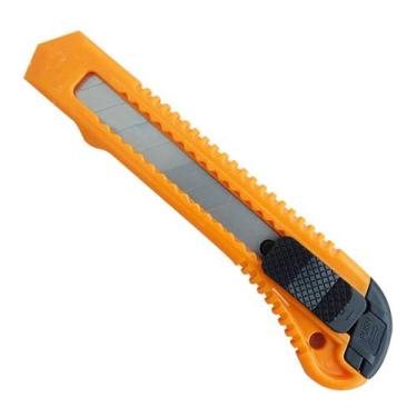 Imagem de Estilete Economico Com Trava Largo 18mm - Starfer