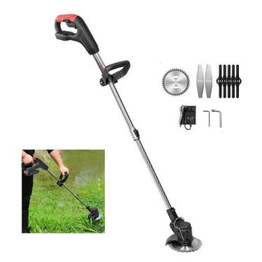 Imagem de Aparador Cortador De Grama A Bateria Sem Fio Cabo Ajustavel - Tatudebo