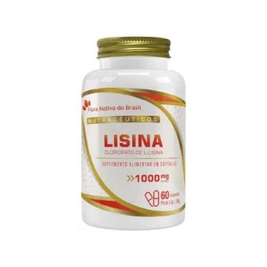 Imagem de Suplemento Lisina 1000mg PORÇÃO 60caps Flora Nativa