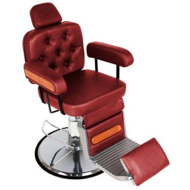 Imagem de Cadeira de Barbeiro Reclinável Sevilha Prime - Pé Redondo - CC&S, Bord