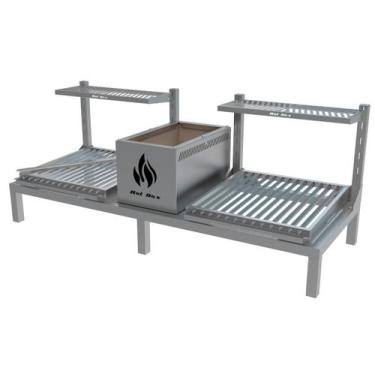 Imagem de Churrasqueira Parrilla Argentina P/ Alvenaria 118X45 - HOTBOX