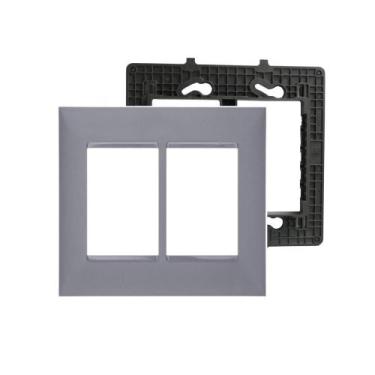 Imagem de Placa Espelho 4x4 6 mod. Legrand Pial Plus+(mais) 618516CZ